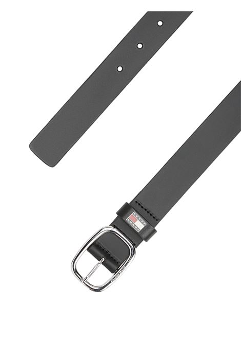 Cintura in pelle con fibbia ovale Tommy Hilfiger | AW0AW15836BDS